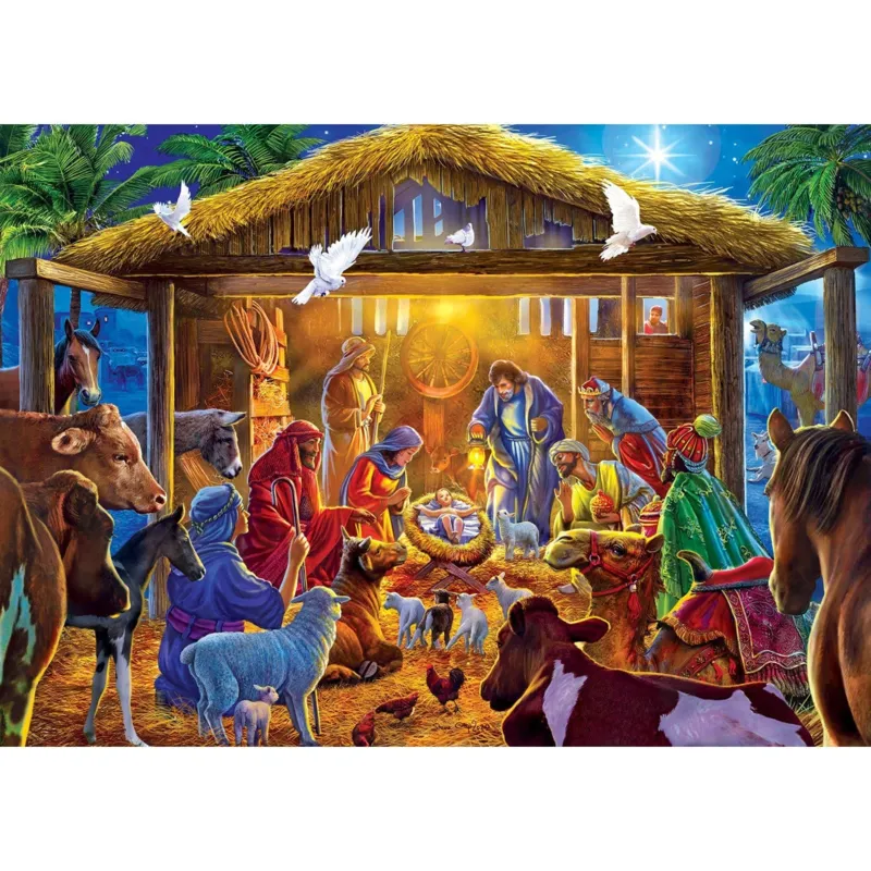 Sparkle & Shine - Stern von Bethlehem - Glitzer Puzzle