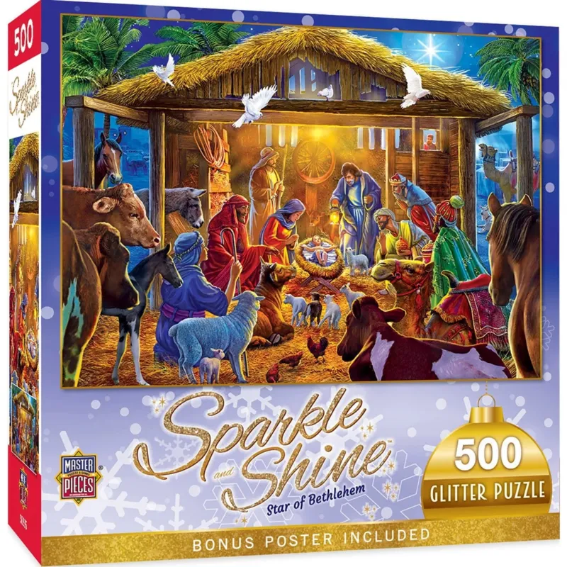 Sparkle & Shine - Stern von Bethlehem - Glitzer Puzzle