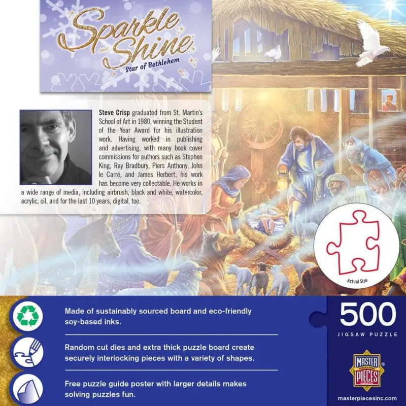 Sparkle & Shine - Stern von Bethlehem - Glitzer Puzzle