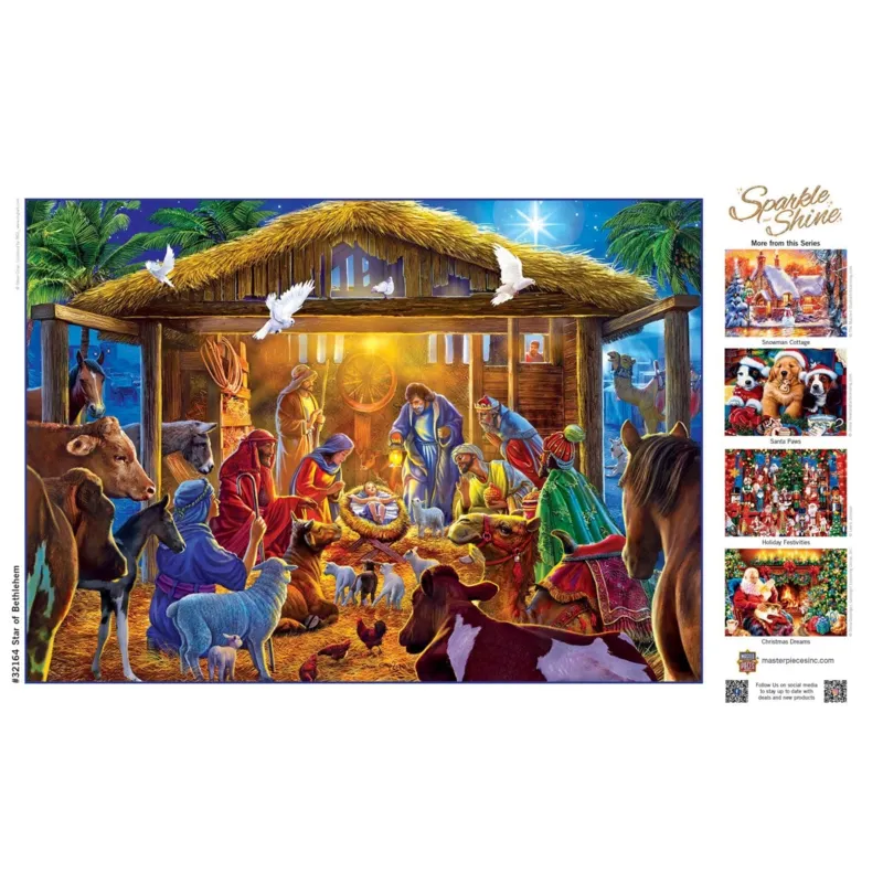 Sparkle & Shine - Stern von Bethlehem - Glitzer Puzzle