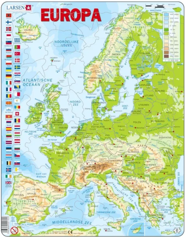Rahmenpuzzle - Europa (Holländisch)