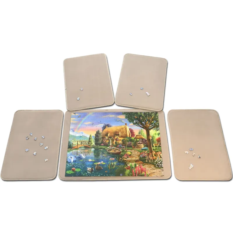 5 Tabletts für Puzzle - 1 x 1000 Teile + 4 x 500 Teile
