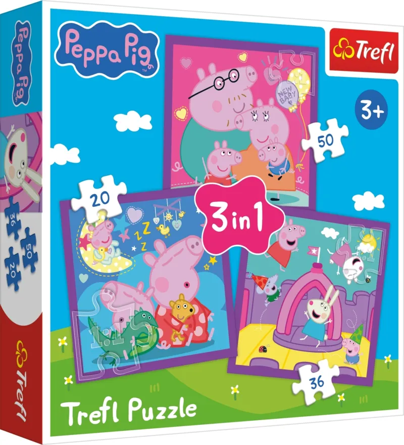 3 Puzzles - Peppa Pig's habits
