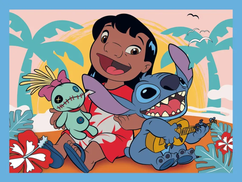 2 Puzzles + Memo - Happy Lilo&Stitch day