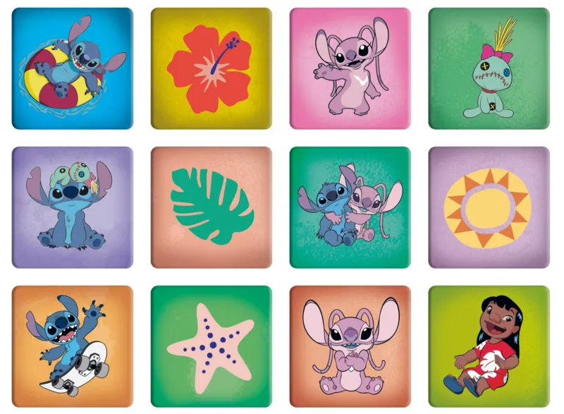 2 Puzzles + Memo - Happy Lilo&Stitch day