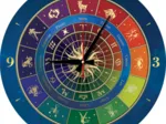 Puzzle-Uhr - Zodiac