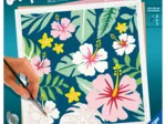 Malen nach Zahlen - CreArt - Exotische Blumen