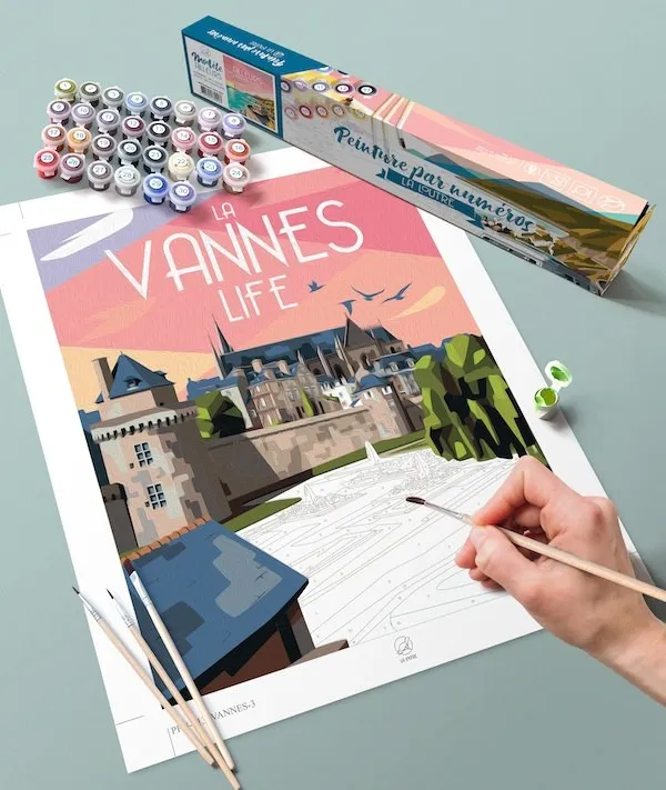 Malen Nach Zahlen - Stadtmauer von Vannes