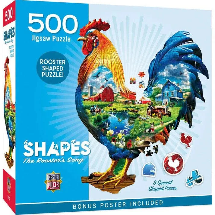 Das Krähen des Hahns - Formpuzzle