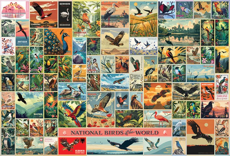 Nationale Vögel der Welt