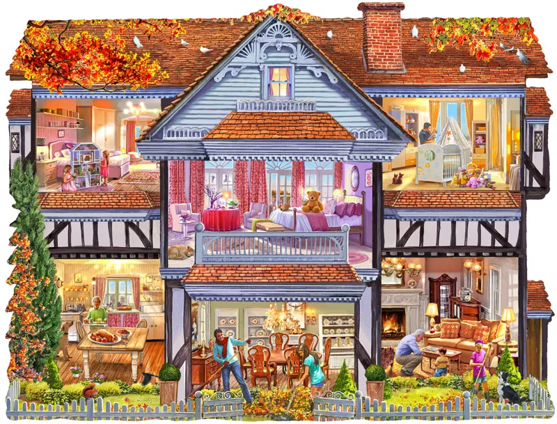 Autumn Country House - Formpuzzle