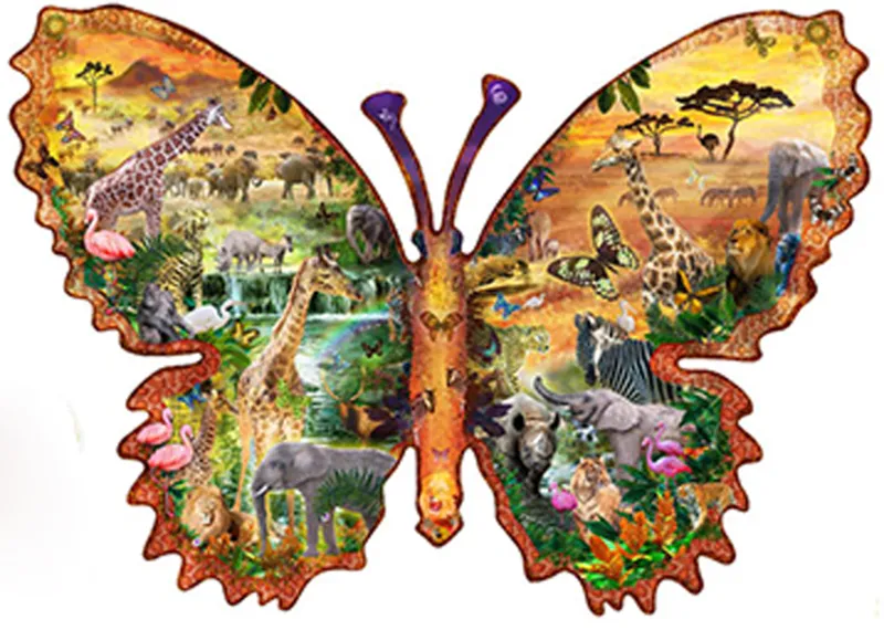 African Butterfly - Formpuzzle