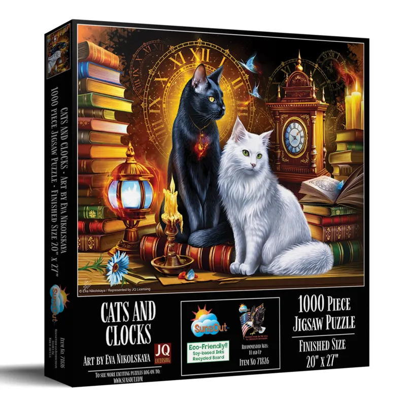 Katzen und Uhren