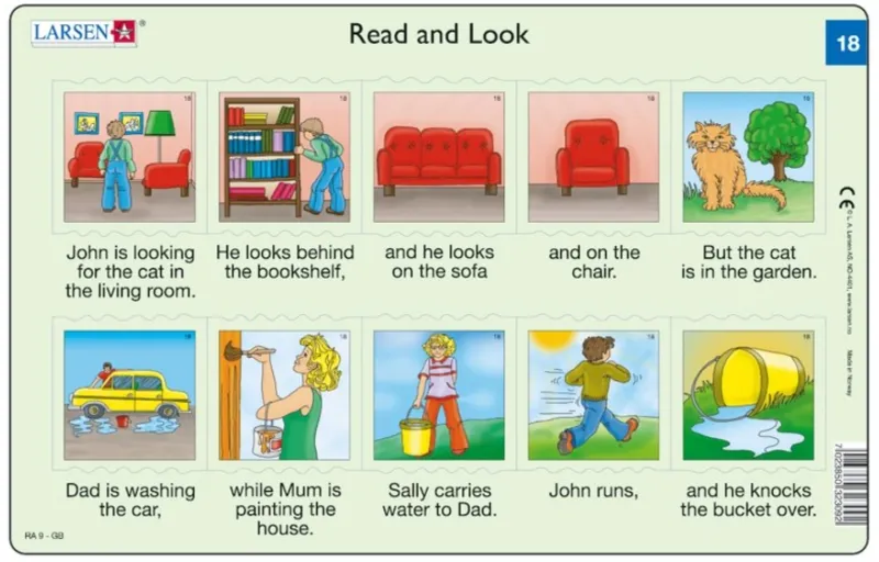 Rahmenpuzzle - Read and Look 17-18 (auf Englisch)
