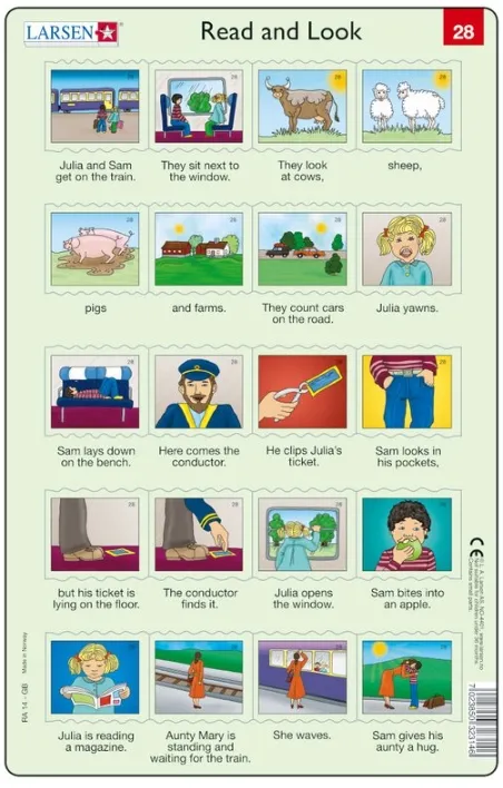 Rahmenpuzzle - Read and Look 27-28 (auf Englisch)