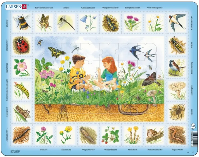 Rahmenpuzzle - Auf der Wiese