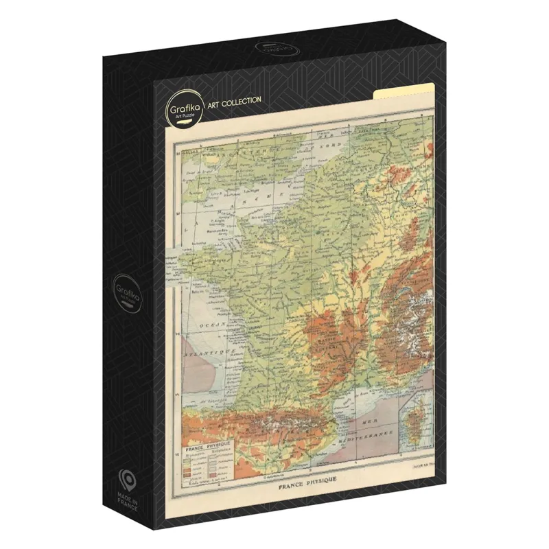 Karte von Frankreich - Larousse, 1925