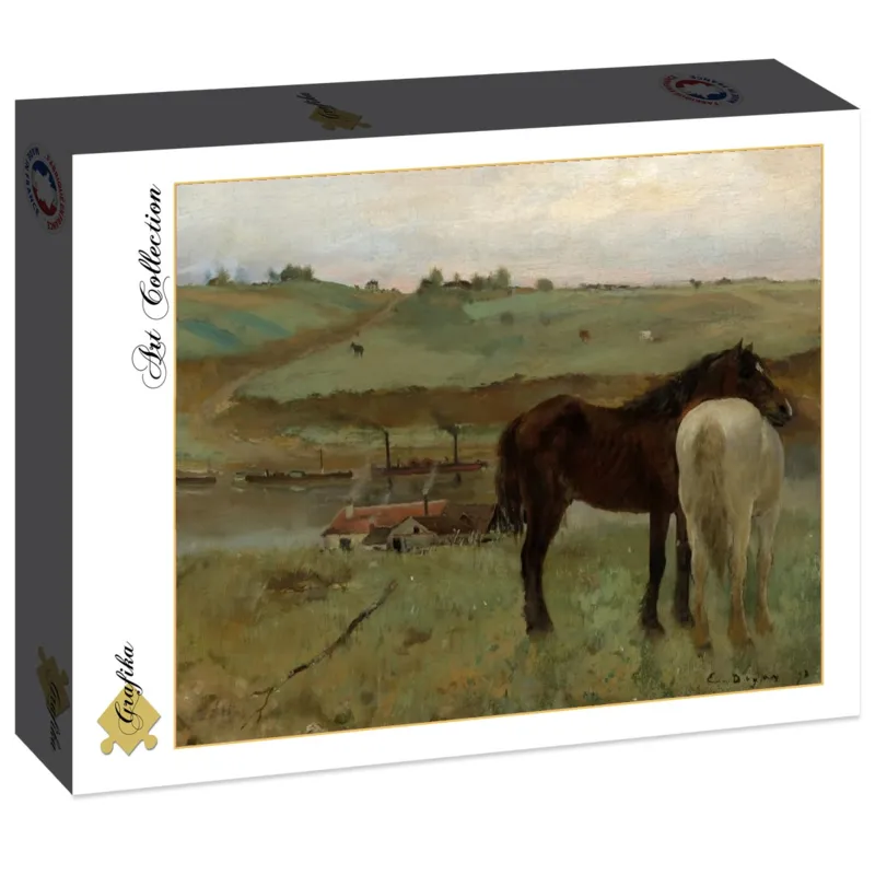 Edgar Degas: Horses in a Meadow, 1871