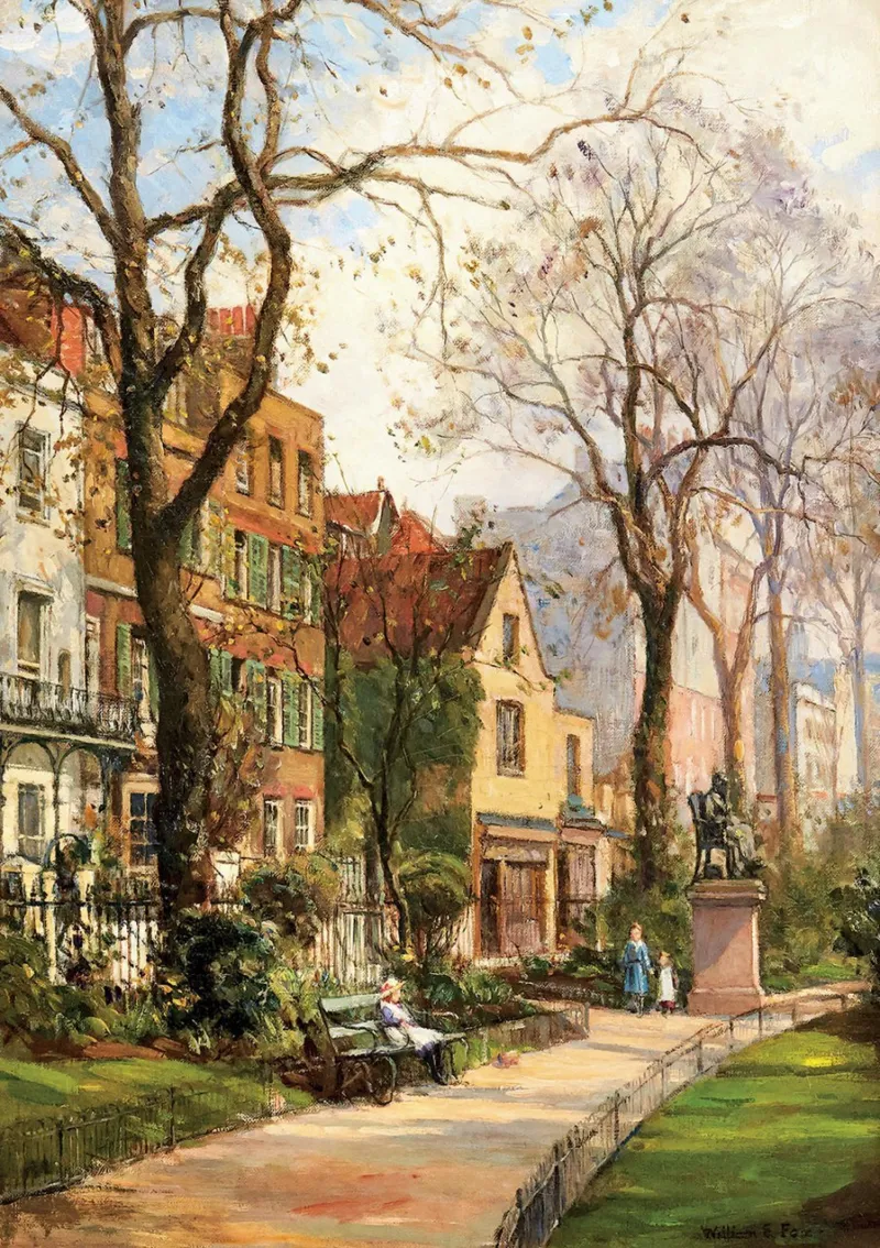 William Edward Fox - Im Park Spazieren Gehen