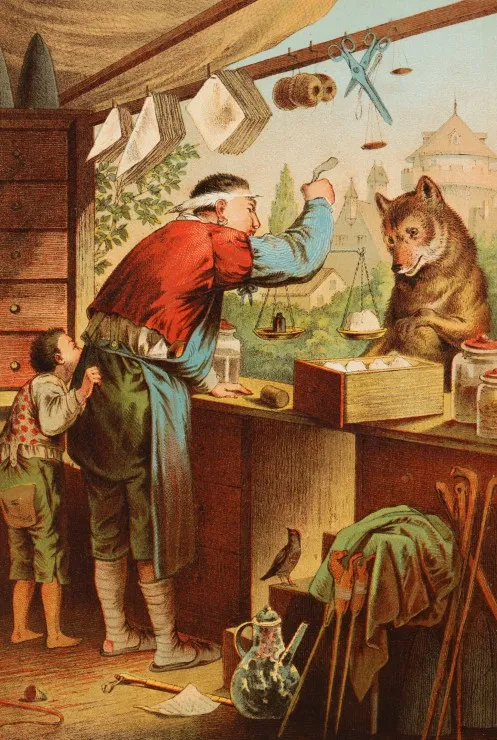Carl Offterdinger:Der Wolf und die sieben Geißlein
