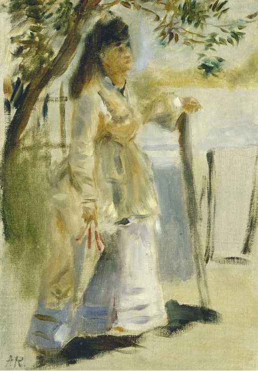Auguste Renoir: Woman by a Fence, 1866