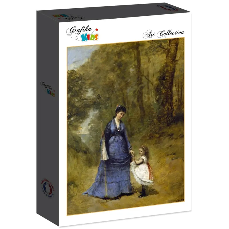 Jean-Baptiste-Camille Corot: Madame Stumpf and Her Daughter, 1872