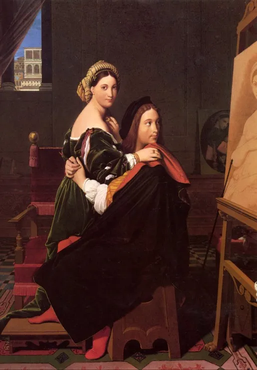 Jean-Auguste-Dominique Ingres: Raphaël and the Fornarina, 1814