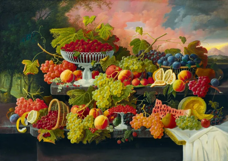 Severin Roesen - Still Life, 1867