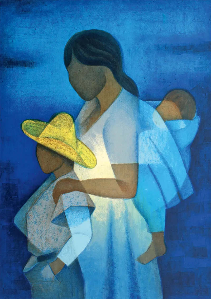 Louis Toffoli - La Mère et les Enfants, 1973