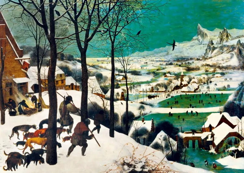 Pieter Bruegel the Elder - Hunters in the Snow (Winter), 1565