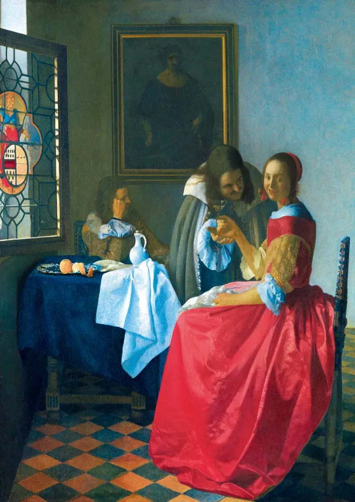 Vermeer- The Girl with the Wine Glass, 1659