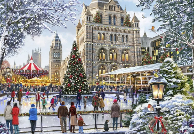 Skating Outside Natural History Museum