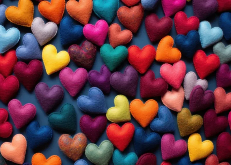 Coeurs Multicolores