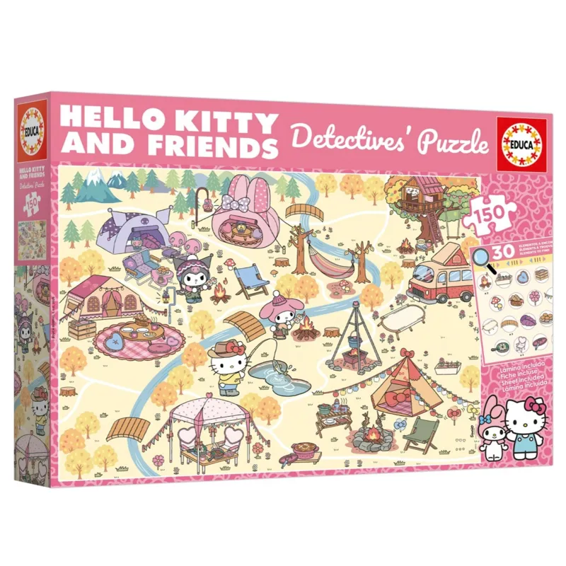 XXL Teile - Detective Puzzle - Hello Kitty & Friends