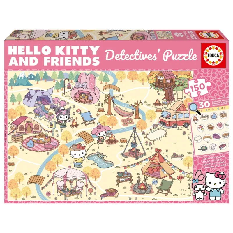 XXL Teile - Detective Puzzle - Hello Kitty & Friends