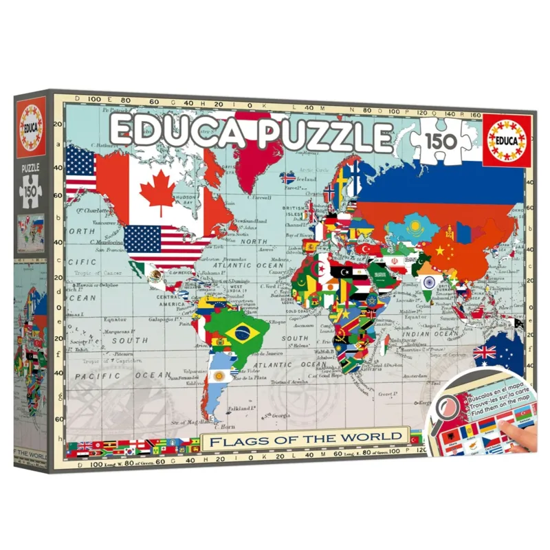 XXL Teile - GeoPuzzles - Flags of the World