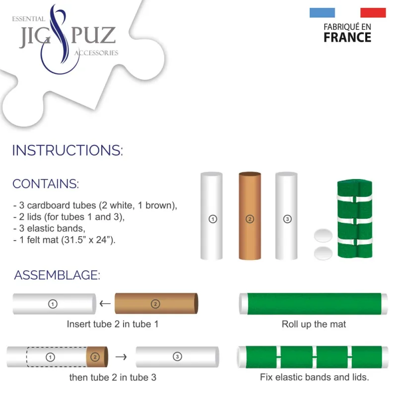 Puzzlematte für 300 - 1000 Teile
