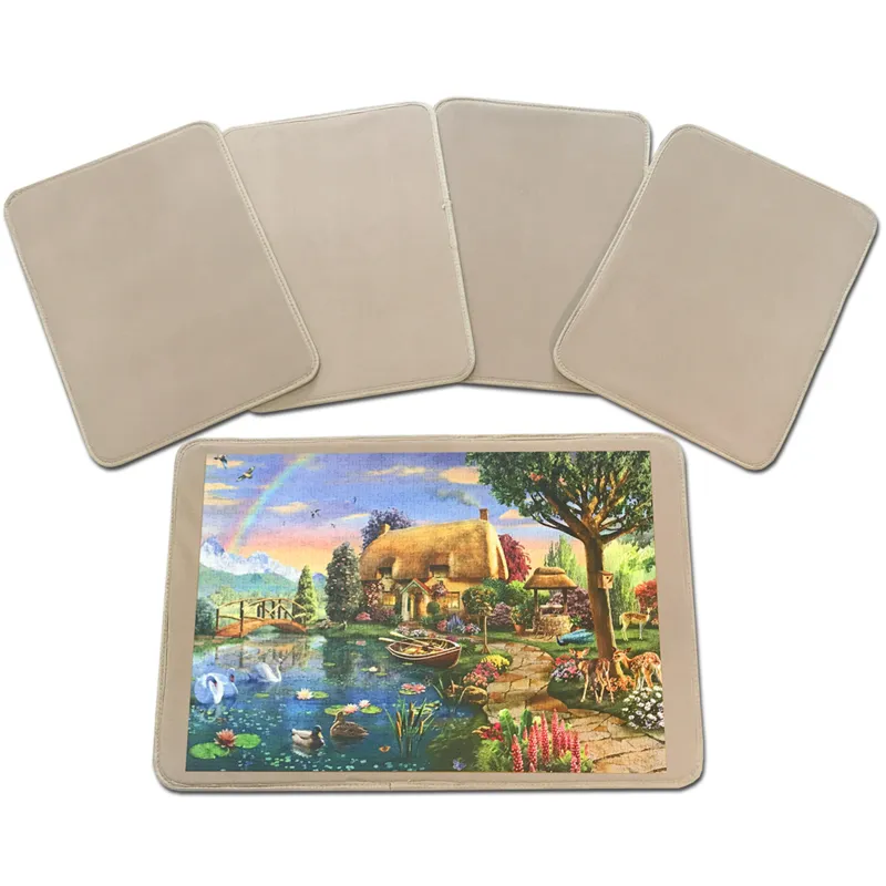 5 Tabletts für Puzzle - 1 x 1000 Teile + 4 x 500 Teile
