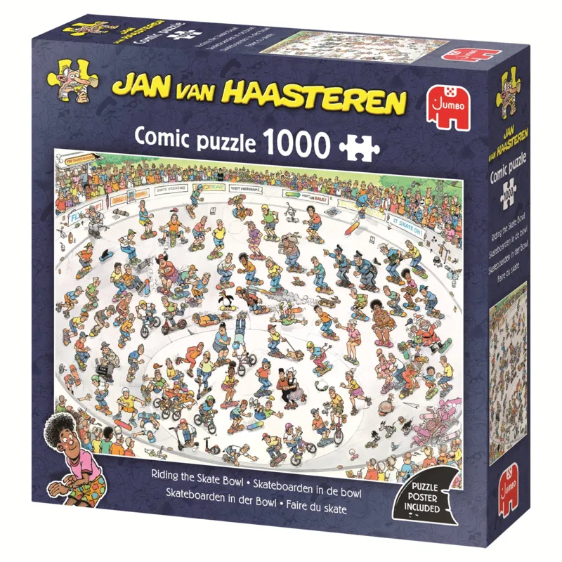 Jan van Haasteren - Skateboarden In Der Bowl