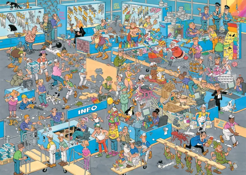 2 Puzzles - Jan van Haasteren - Der Baumarkt