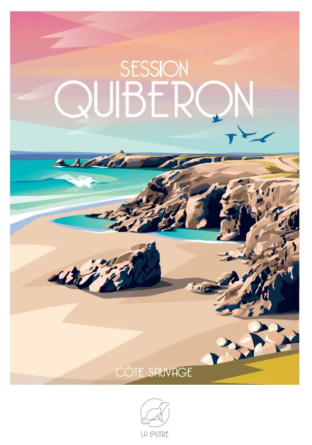 Minipuzzle 96 Teile - Session QUIBERON - Côte Sauvage