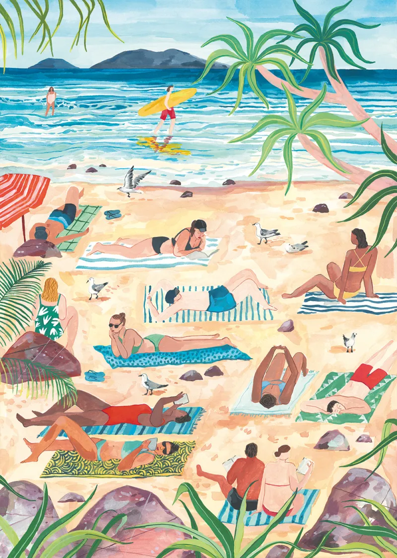 Tag am Strand