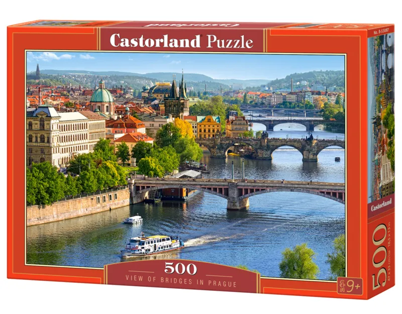 Ansicht der Brücken in Prag