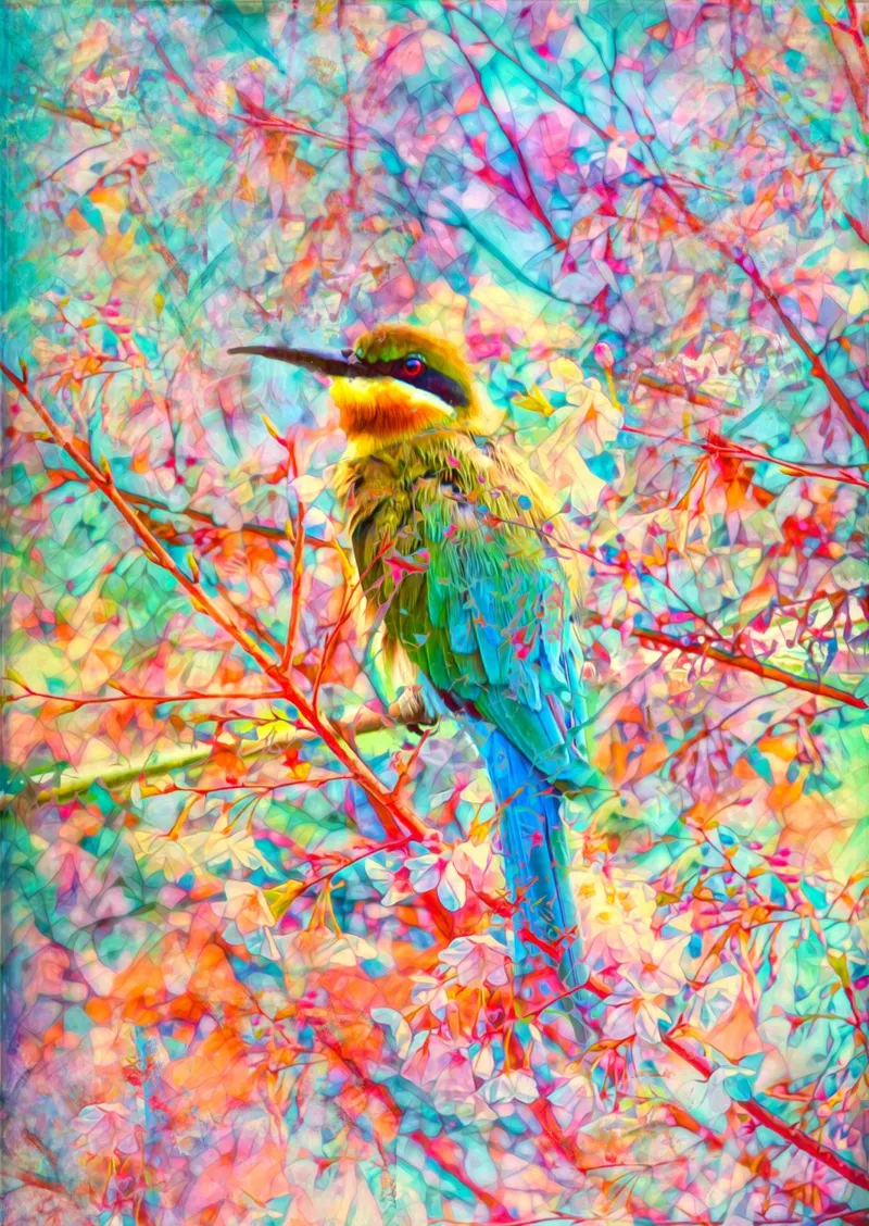 Fröhlicher Vogel