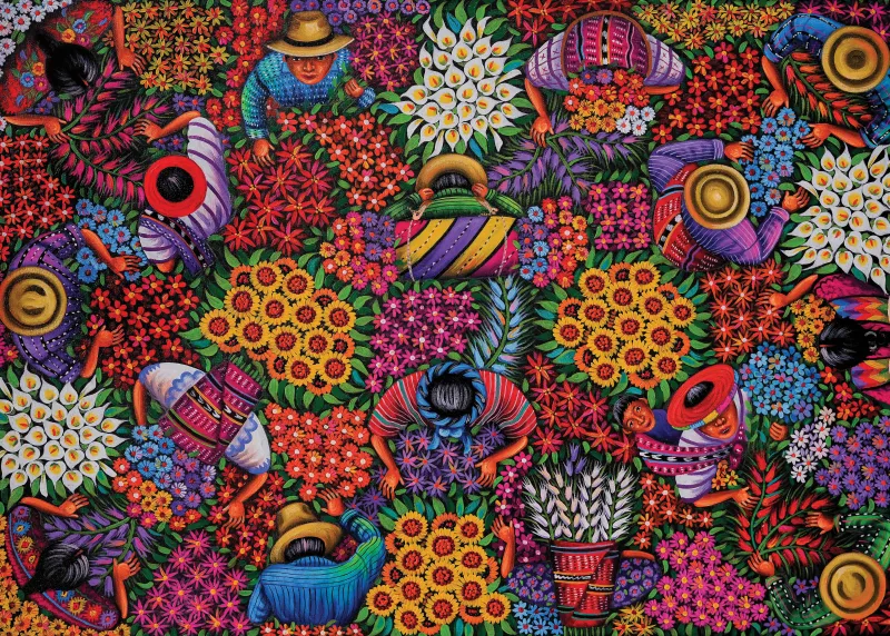 Ernte der Blumen