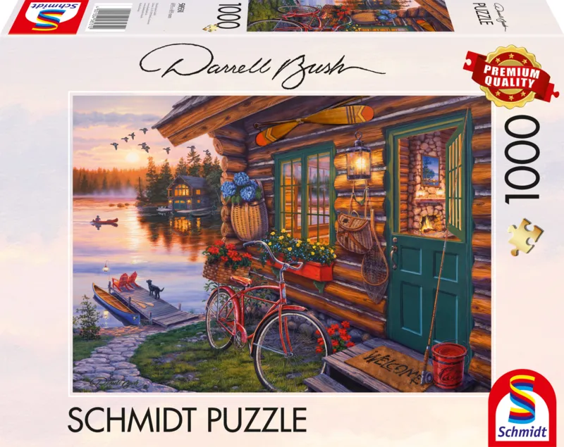 Seehütte mit Fahrrad