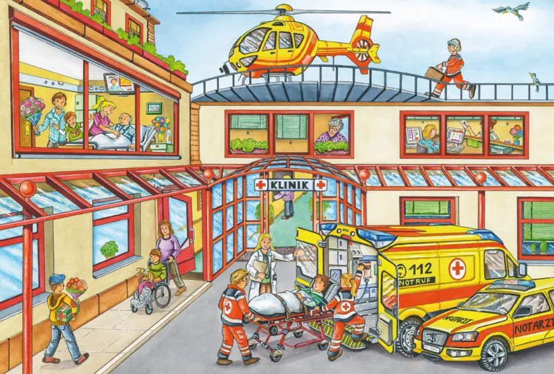 3 Puzzles - Feuerwehr und Polizei