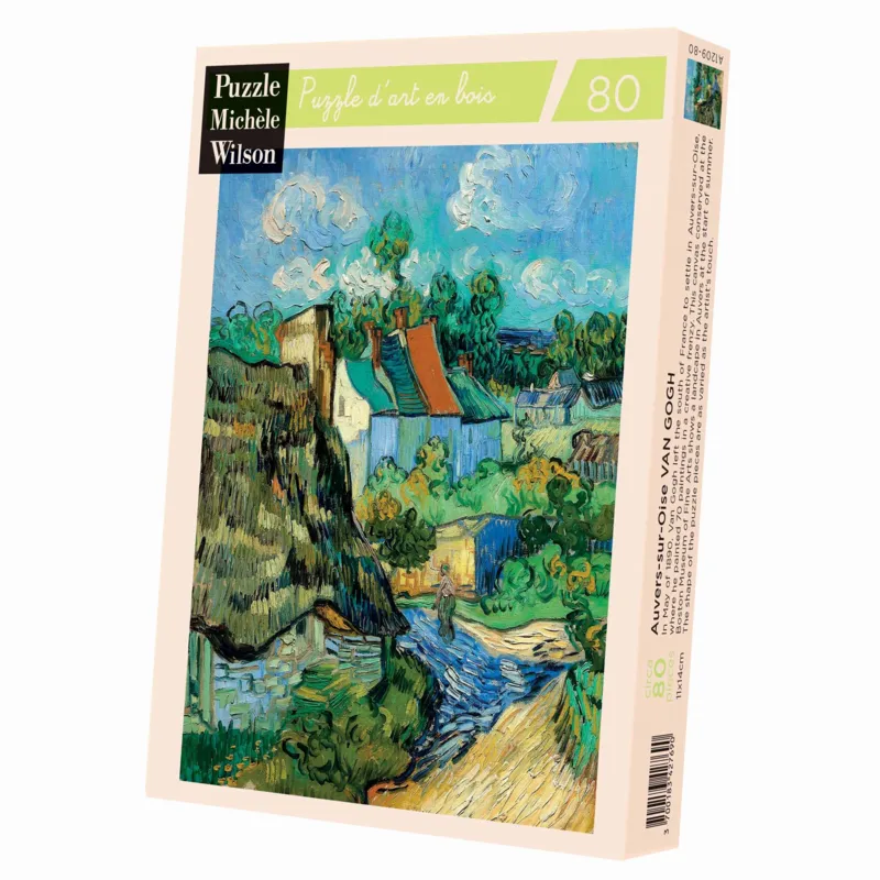 Handgeschnittenes Holzpuzzle - Auvers-Sur-Oise, Vincent Van Gogh