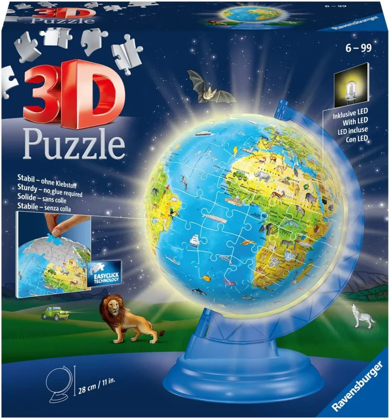 3D Puzzle - Globus Weltkarte auf Deutsch