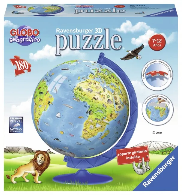 3D Puzzle - Globe in Spanisch